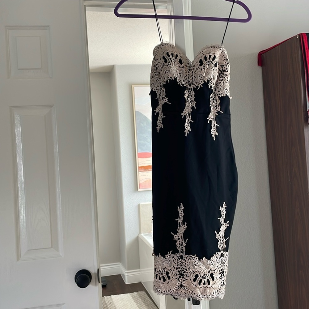 Embroiled midi dress